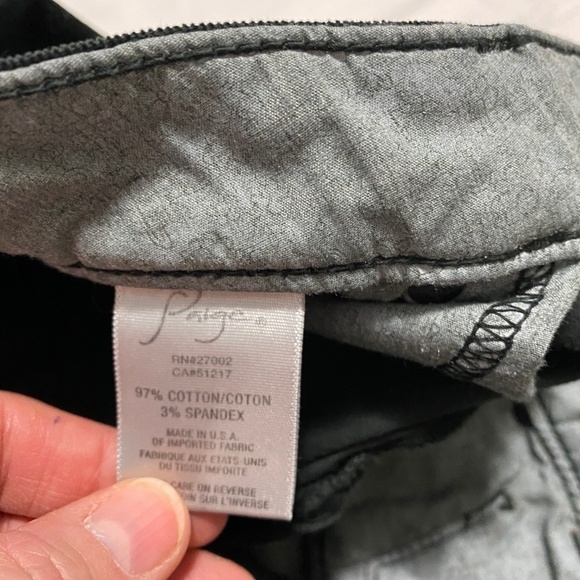 Paige Verdugo Jegging Women's Black‎ Corduroy Pants Size 31 - Picture 5 of 11